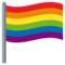 Rainbow Flag emoji on Emojione